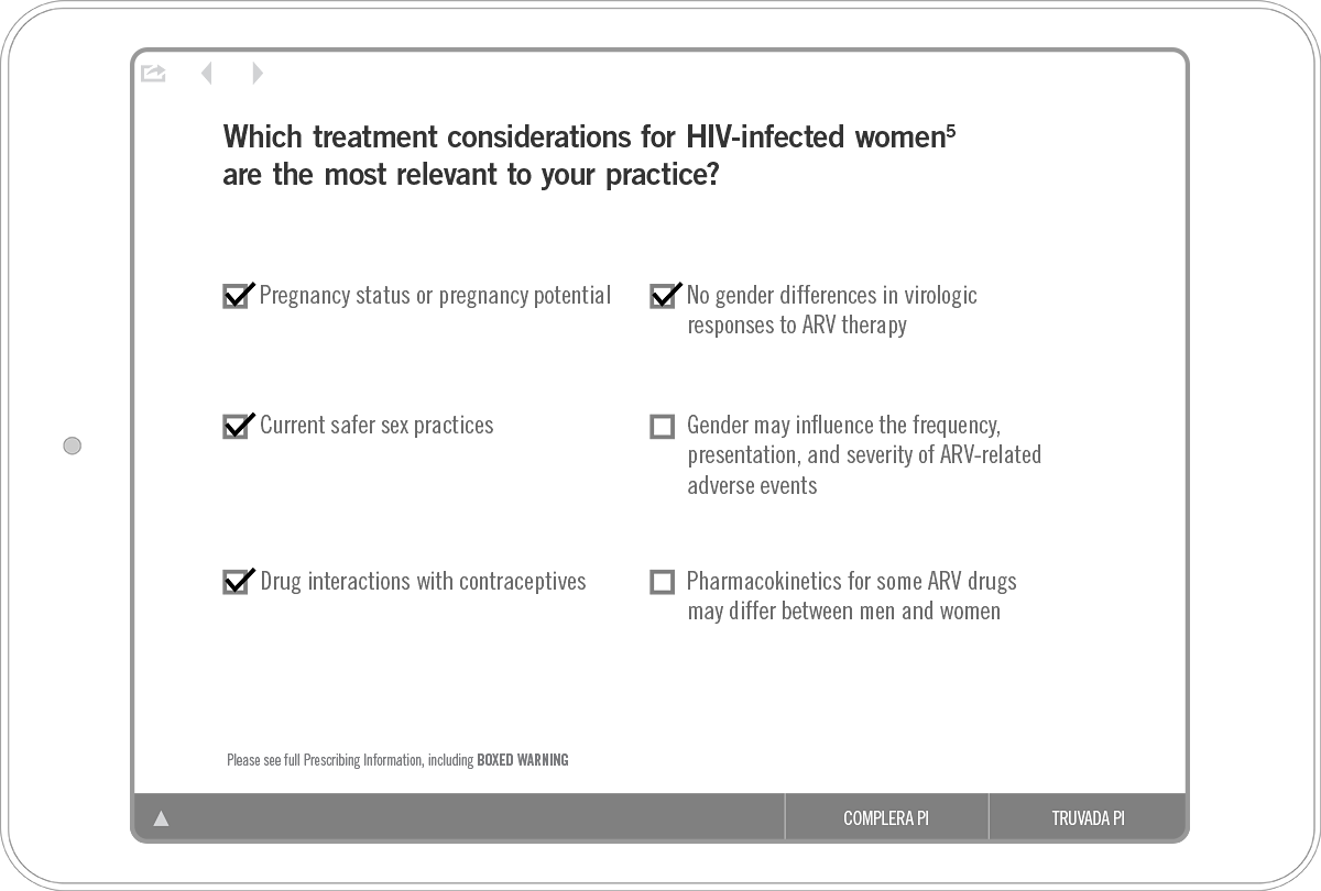 Wireframe of the questionnaire with checked checkboxes
