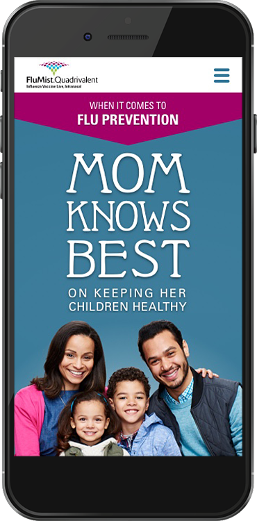 Mobile design of the page, Homepage