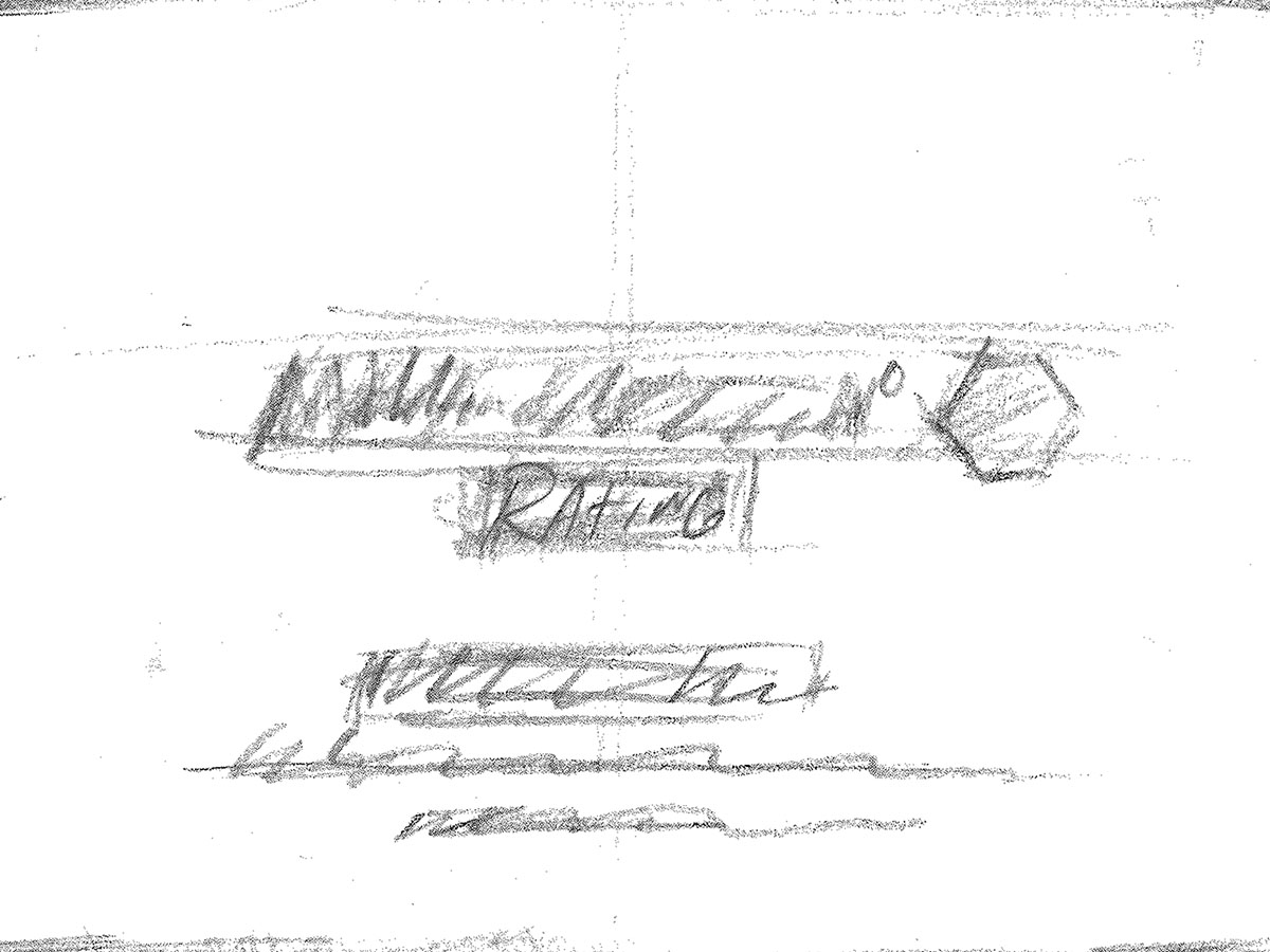 Storyboard sketch of the introduction card, featuring the Martindale-Hubbell logo and Ratings wordmark