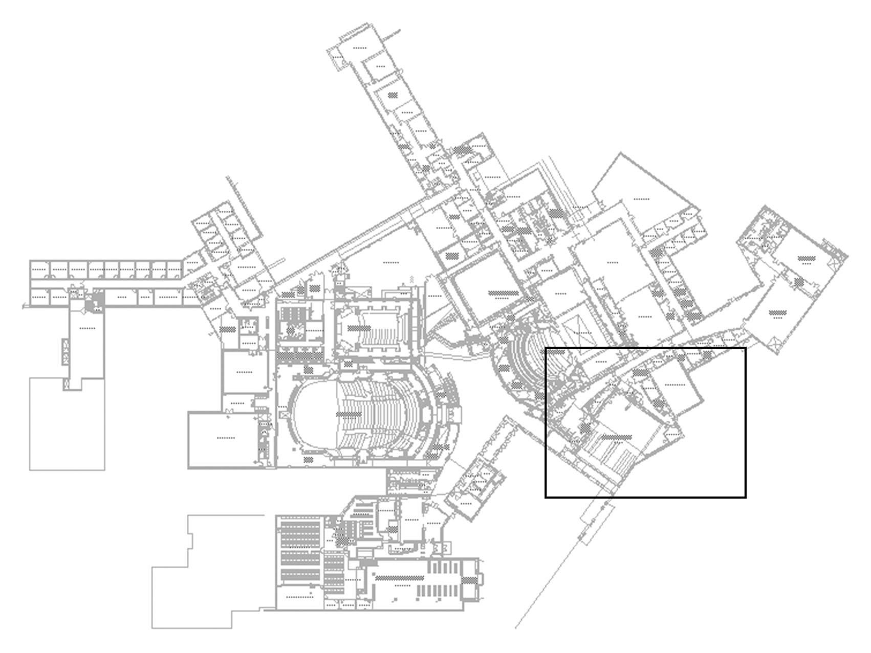 The Clarice Smith Performing Arts Center: Level 1 floor plan overview